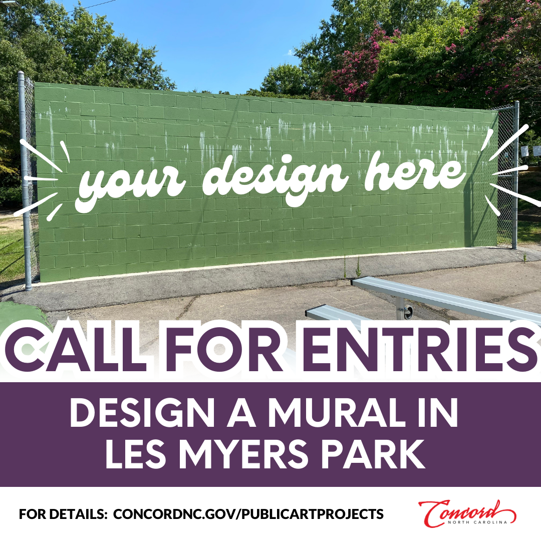 Graphic for Les Myers Park Tennis Wall Mural - Call for Entries Graphic for Les Myers Park Tennis Wall Mural - Call for Entries